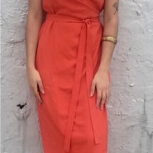 Everlane Go Weave Dress in Red Poppy